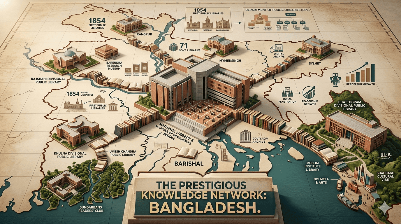 Complete List of Government Public Libraries in Bangladesh (All 8 Divisions)