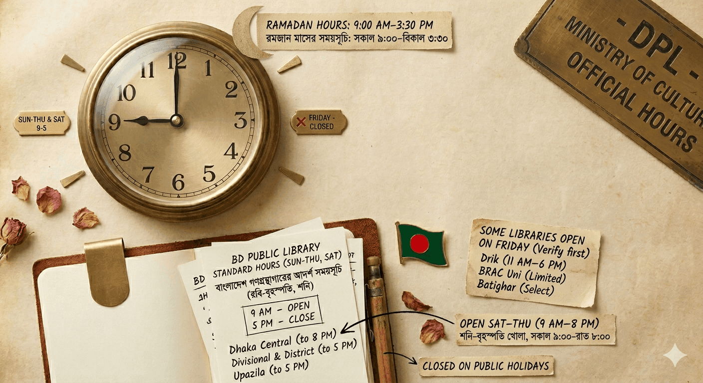 Library Hours in Bangladesh: What Time Do Libraries Open Today?